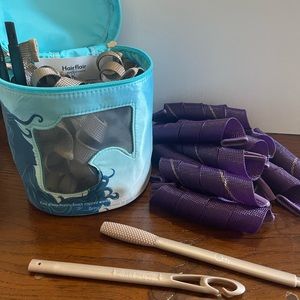 Hairflair Beach Wave & Barrel Curl Set, Heatless Curlers for Perfect Beach Waves